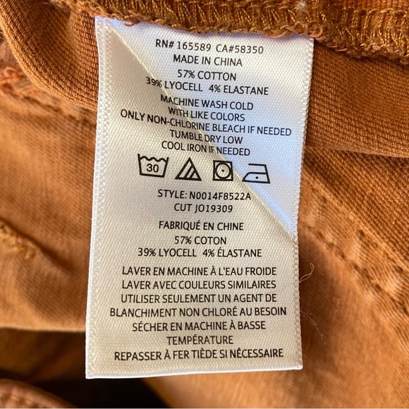 Joie High-Rise Button-Fly Pants in Rust Orange Brown, Size 29 - Picture 10 of 10